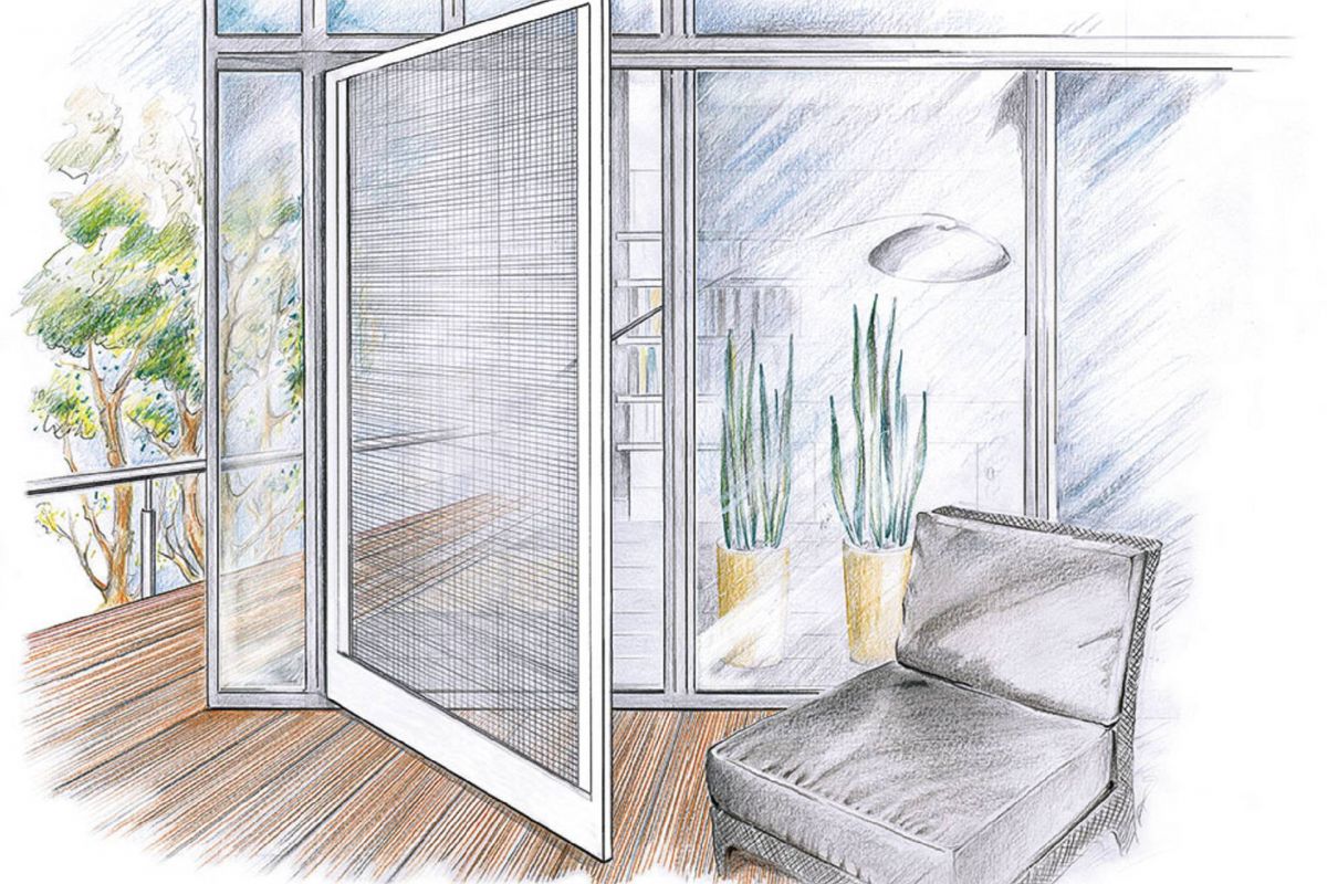 Fliegengitter­klapptuer